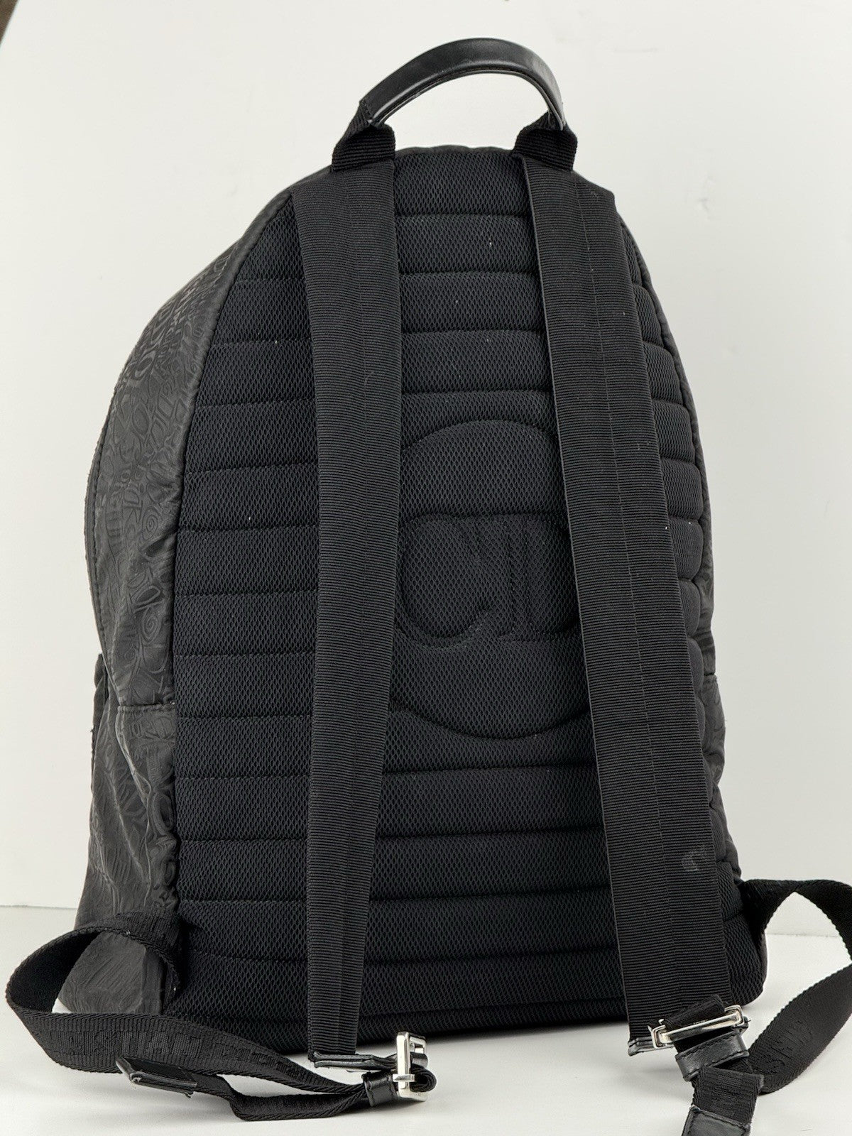Dior x Shawn Stussy Rider Backpack Embroidered Nylon Black