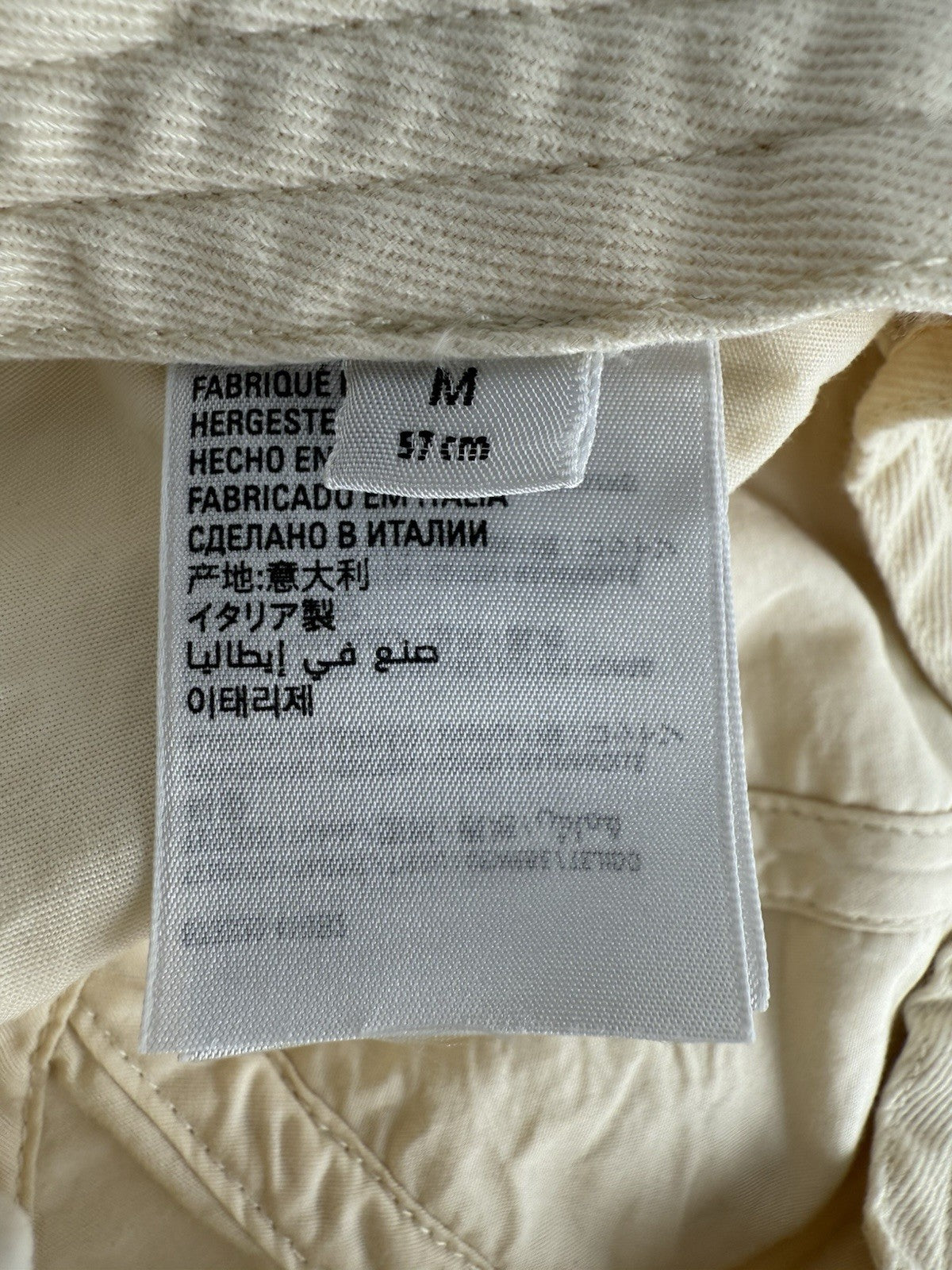 Balenciaga Baseball Cap Ivory Cotton Fabric