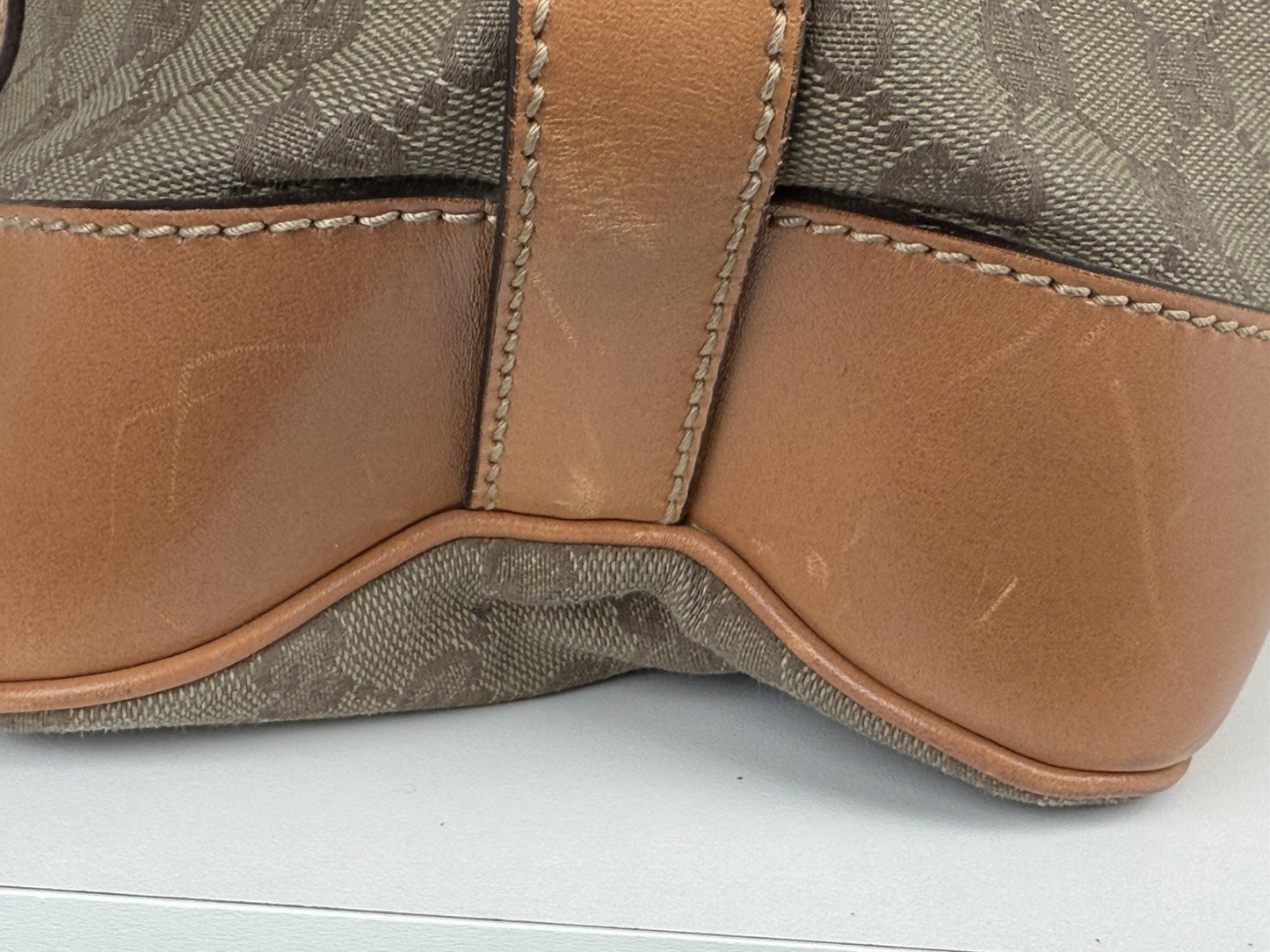 Gucci Canvas Messenger Luggage Bag Large