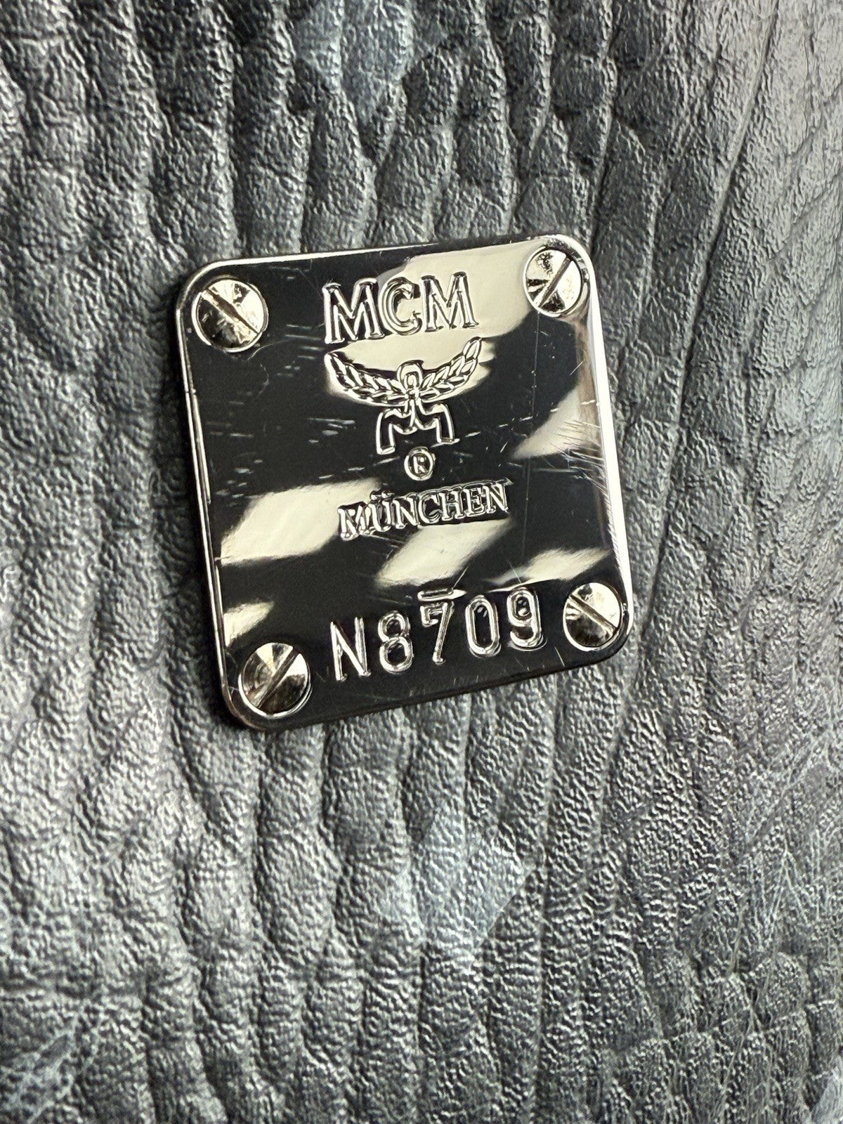 MCM Visetos Stark Backpack Black Leather Large