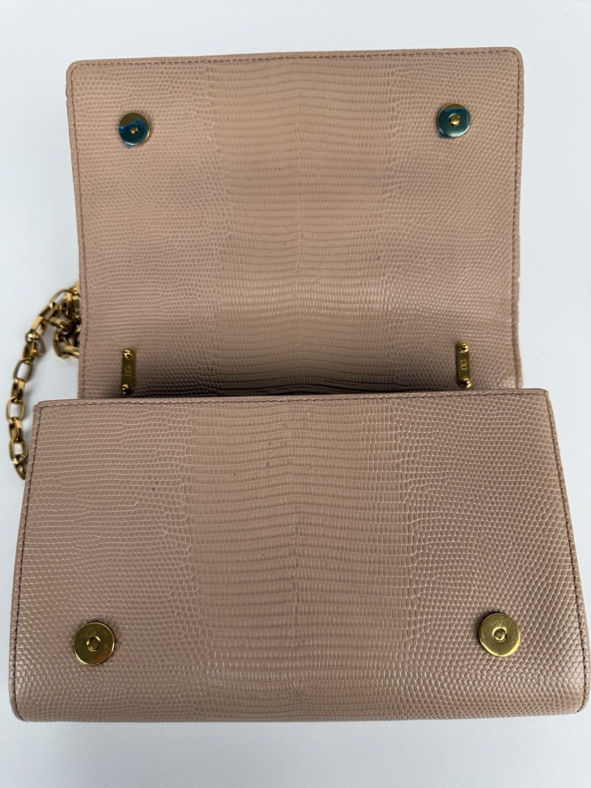 Dolce and Gabbana Pink Corduroy and Leather DG Girls Shoulder Bag