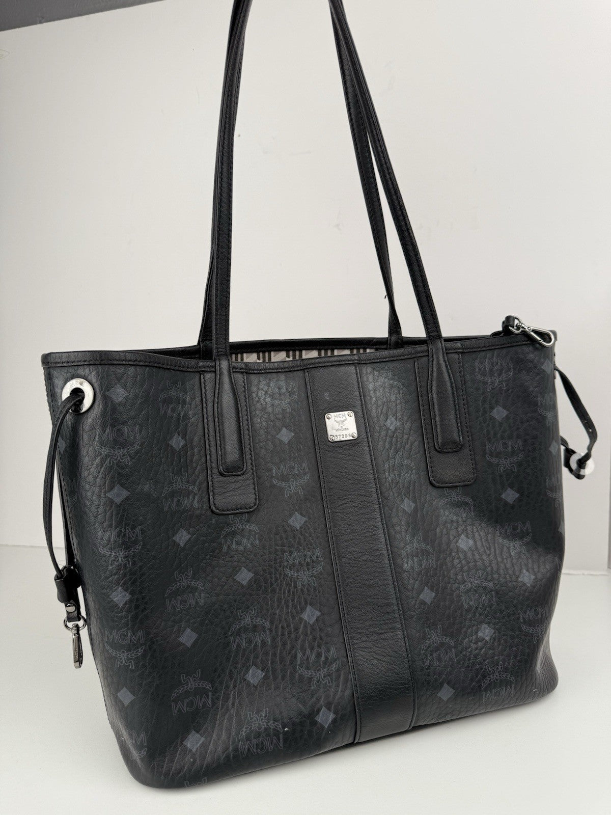 MCM Bag Visetos Small Liz Reversible Shopper Tote Bag