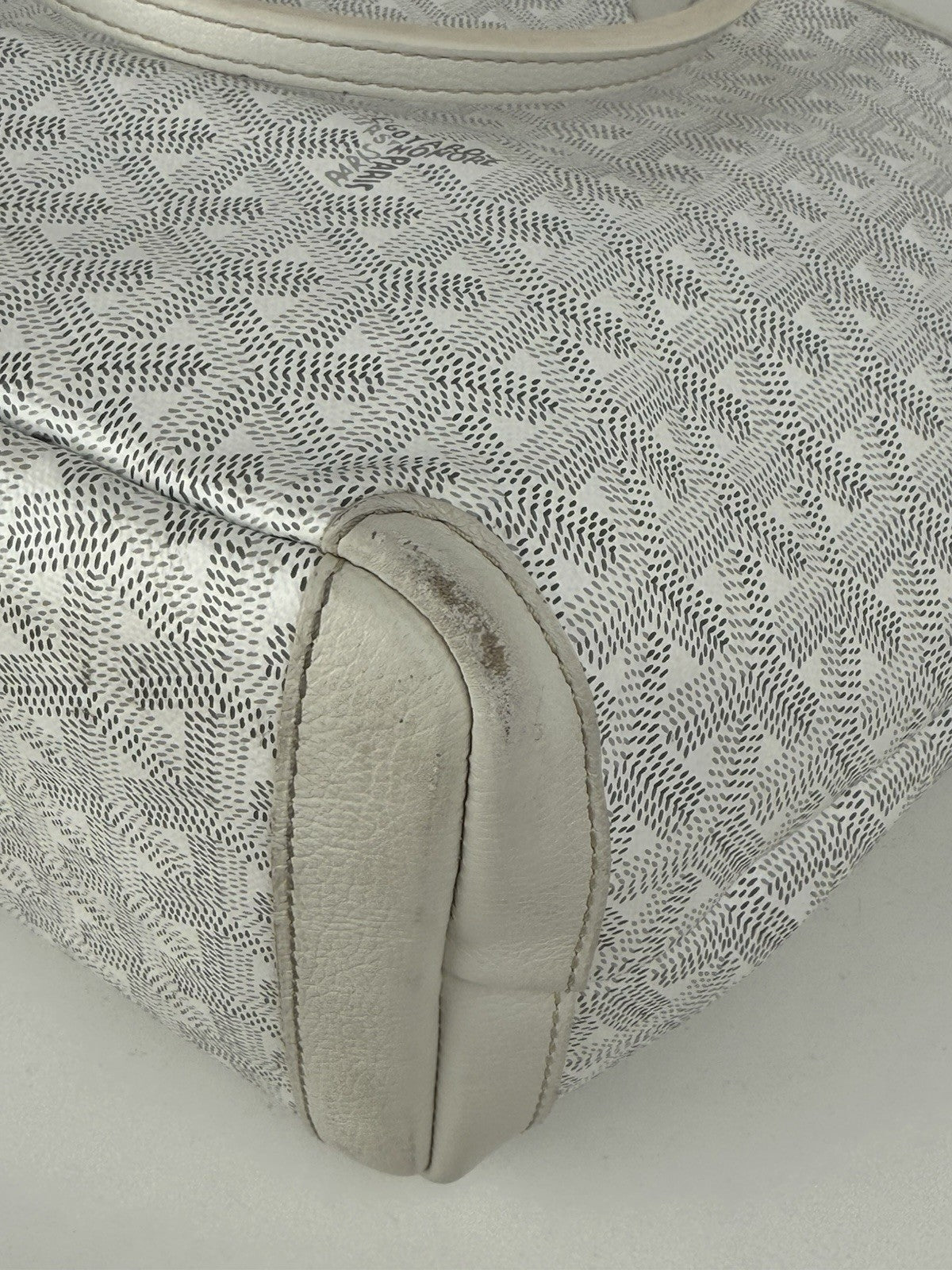 Goyard Goyardine Artois PM White Gore Bag