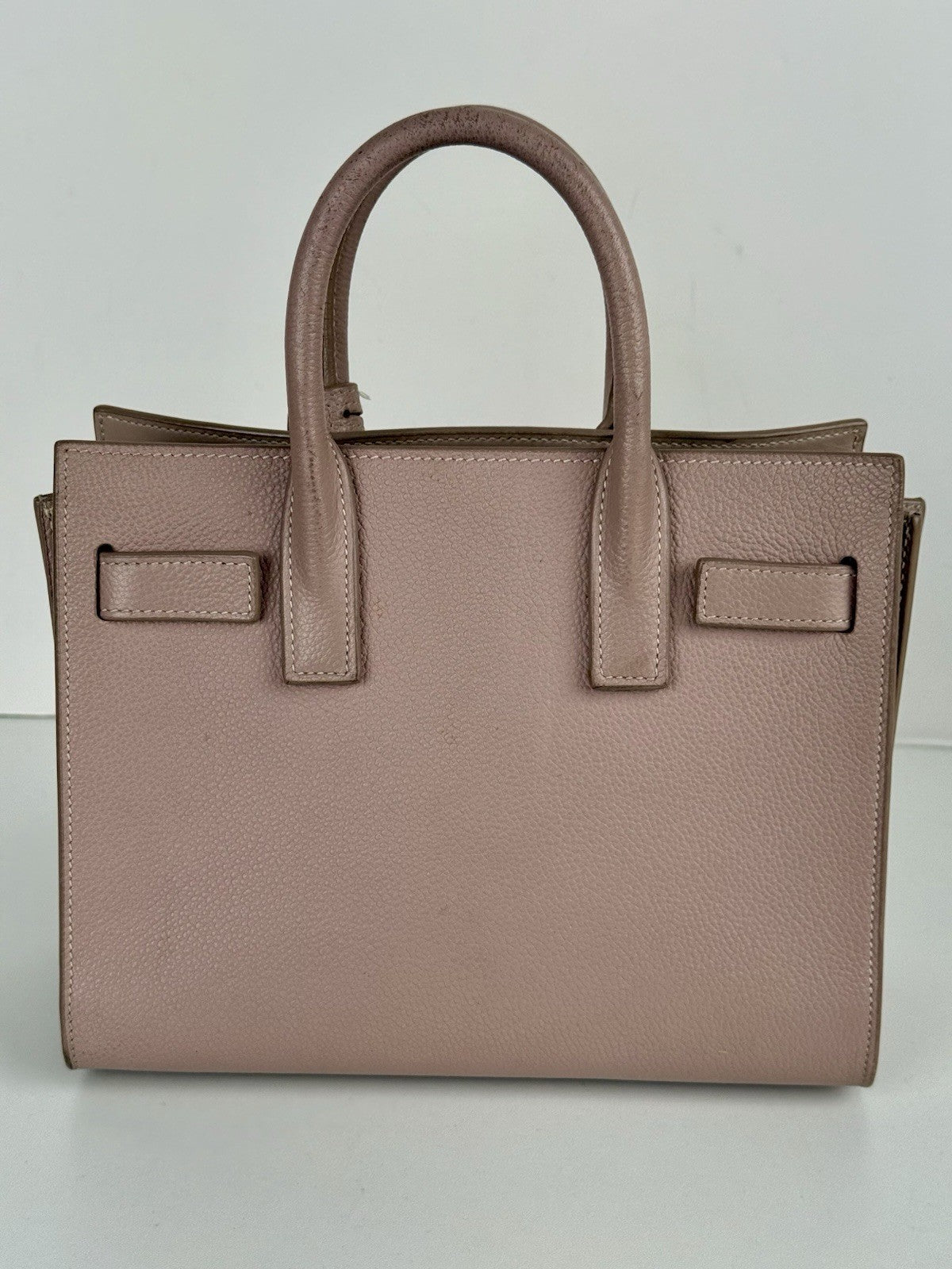 SAINT LAURENT  Calfskin Leather Sac De Jour Rose