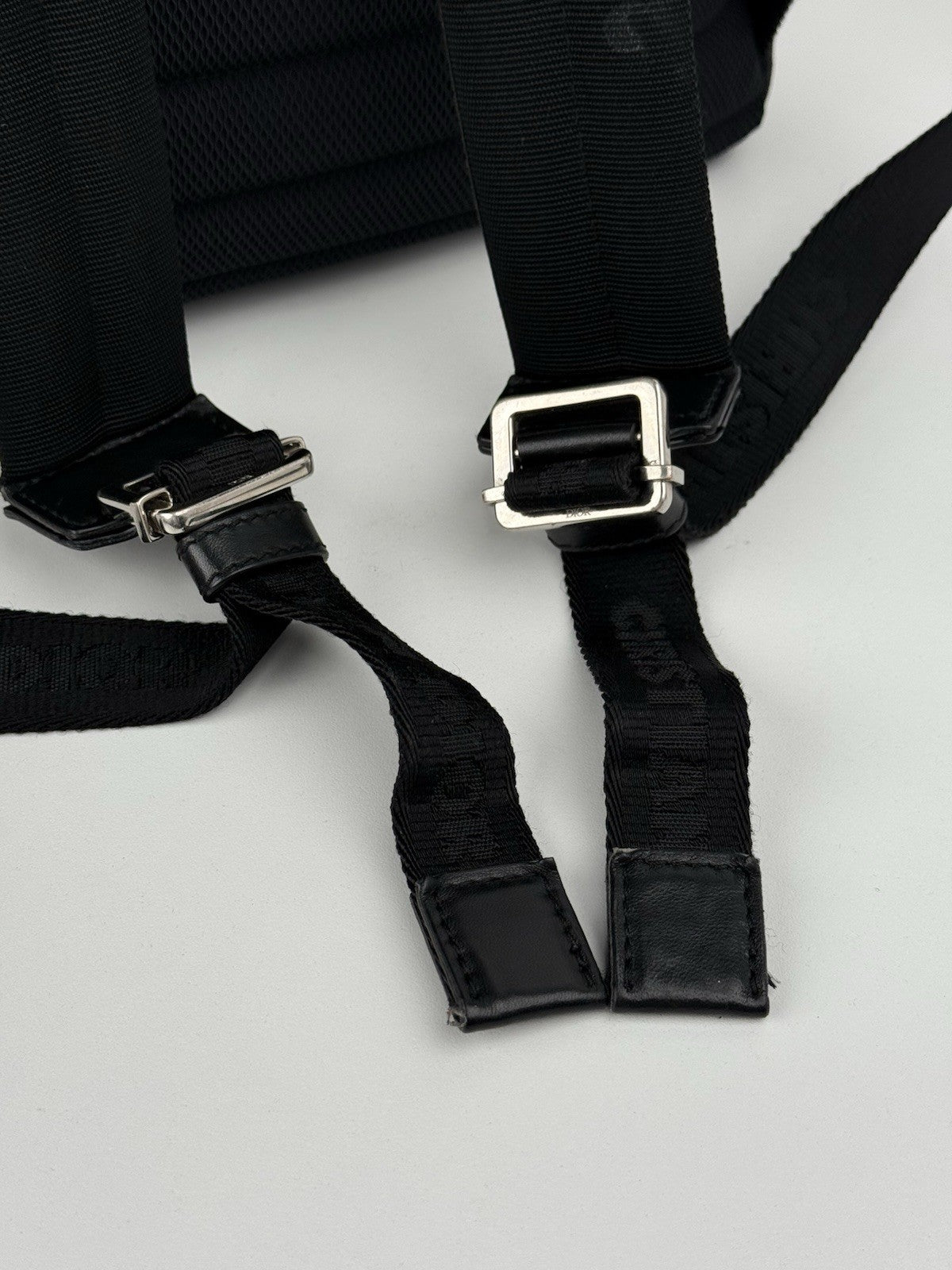 Dior x Shawn Stussy Rider Backpack Embroidered Nylon Black