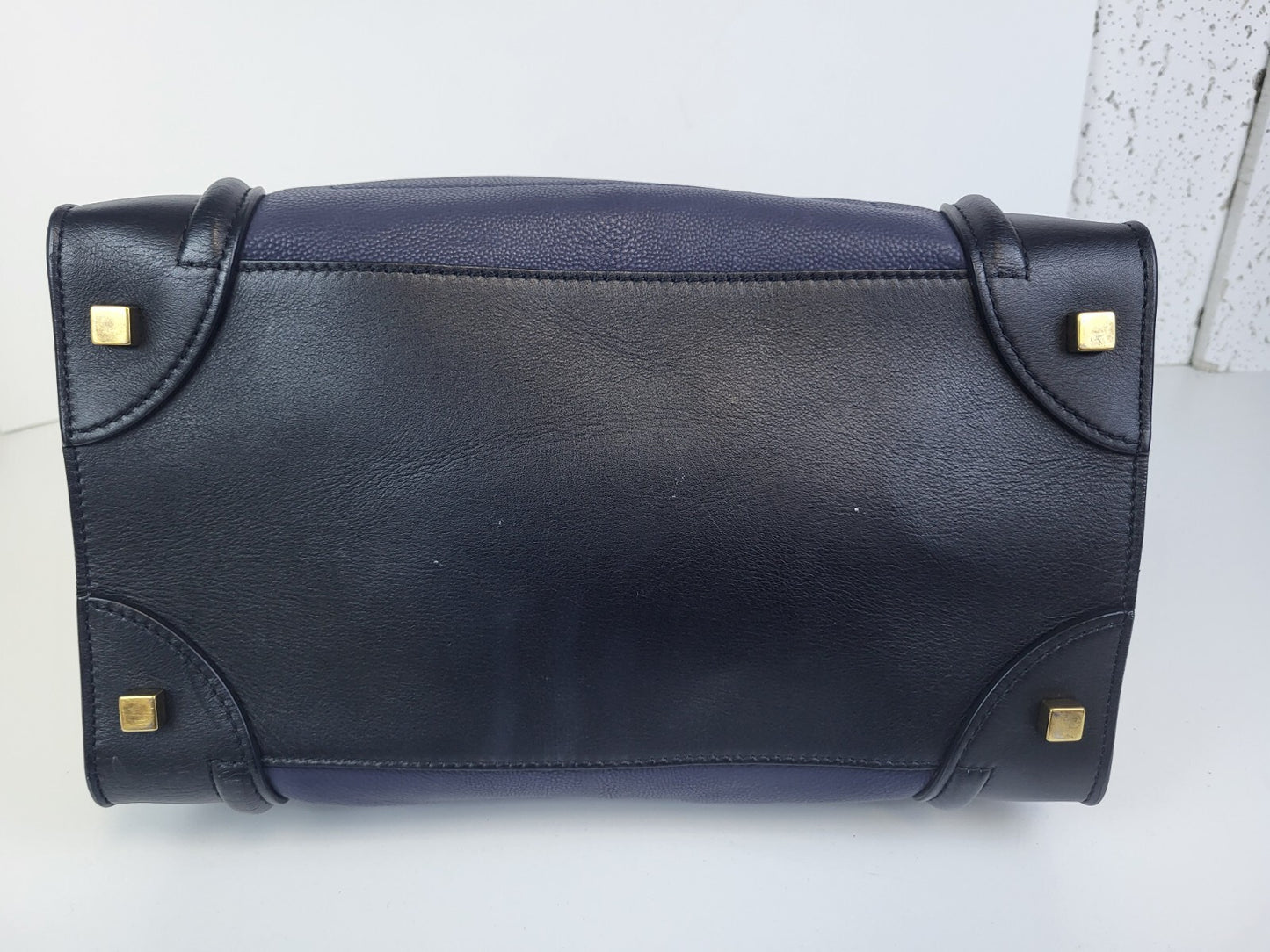 Celine Leather Mini Luggage Top Handle Bag