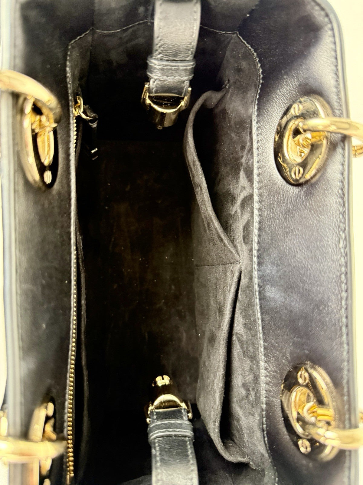 CHRISTIAN DIOR Bag Calfskin Cannage The Lady Black Leather Shoulder Bag