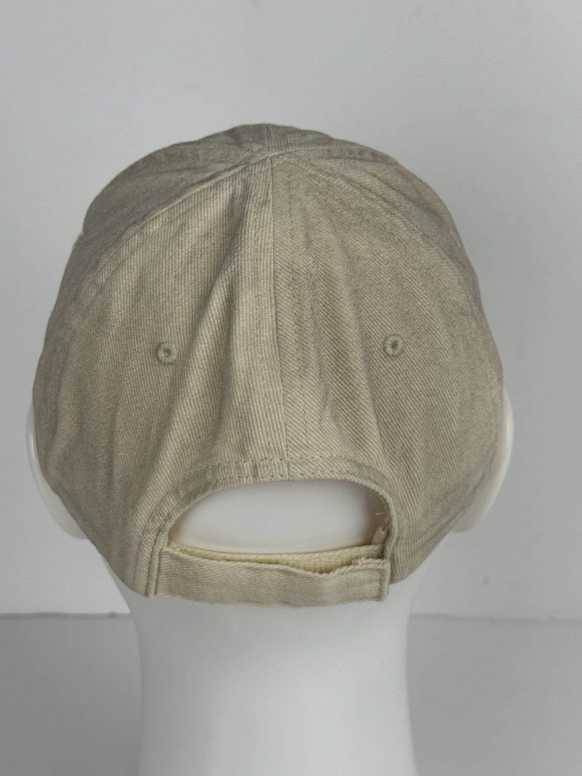 Balenciaga Baseball Cap Ivory Cotton Fabric