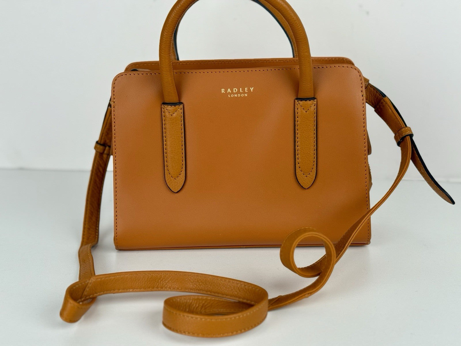 Radley London Liverpool Street Satchel Zip-Top Multiway Bag Orange