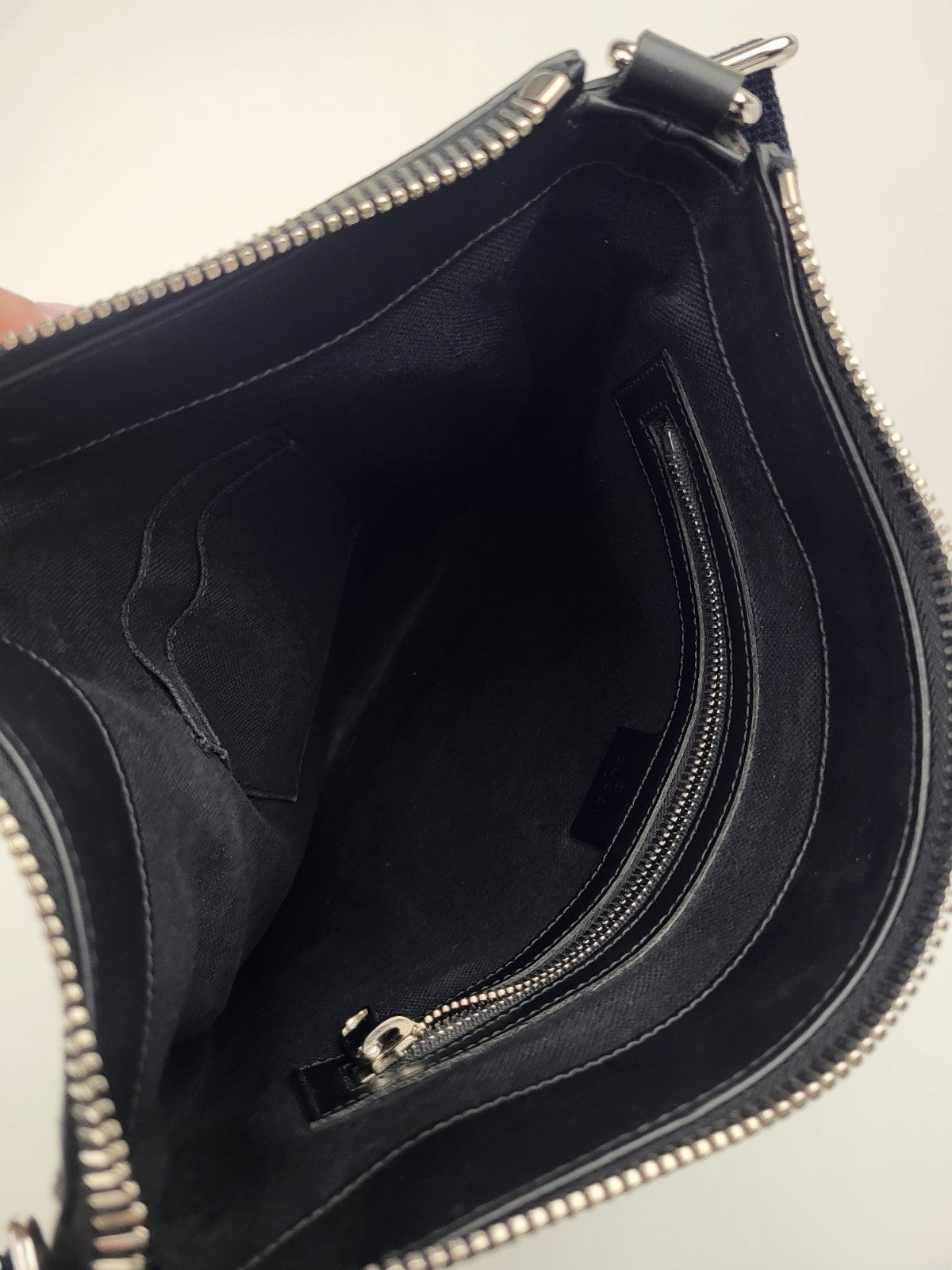 Gucci Messenger Bag Gray Canvas