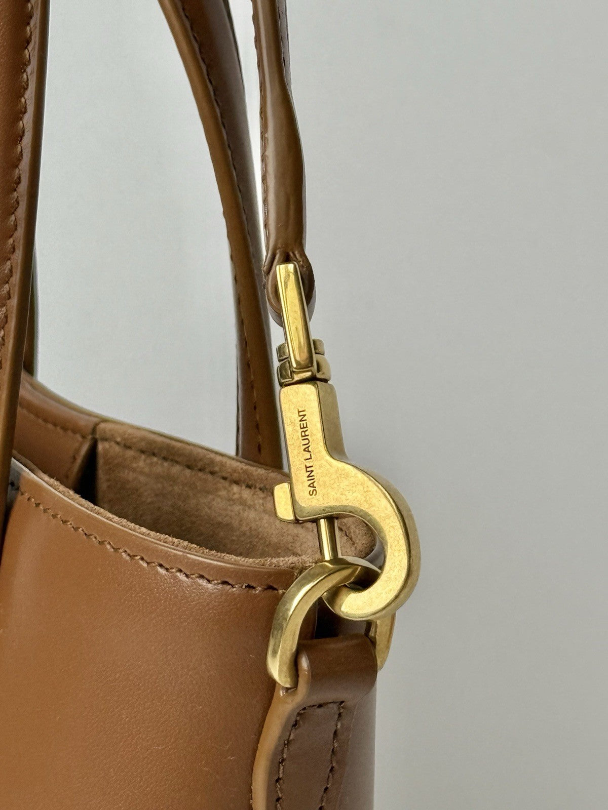 Saint Laurent Mini Toy Shopping Leather Tote