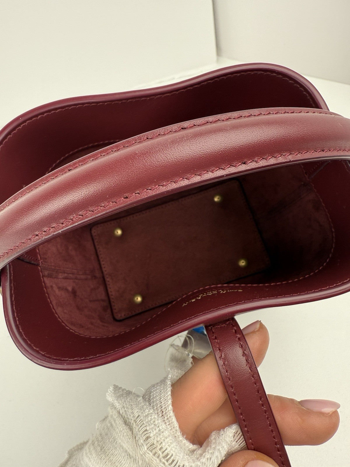 Saint Laurent LE 37 Mini Leather Dark Bordeaux Bag