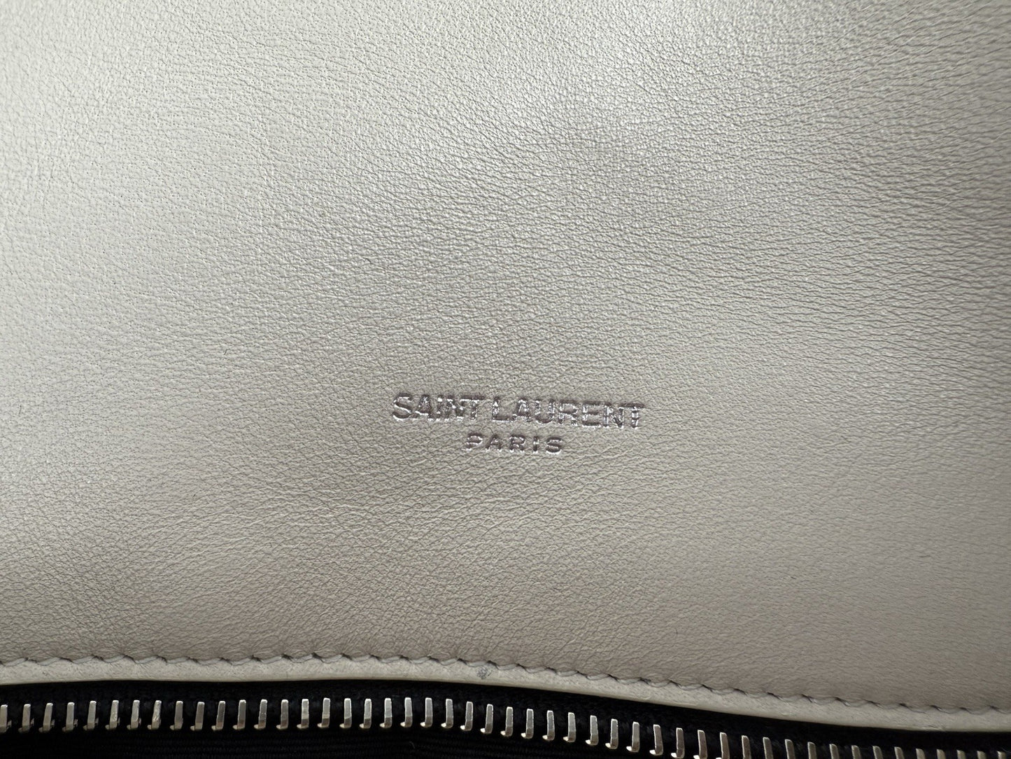Saint Laurent LouLou Puffer Medium Shoulder Bag in White
