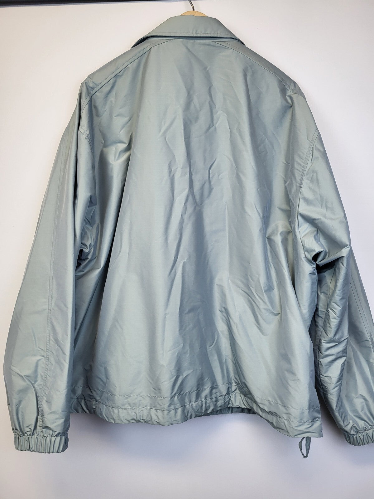 Dior Blouson Jacket Blue Silk Blend Size 54 XXL Men