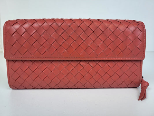 Bottega Veneta Intrecciato Leather Continental Flap Wallet