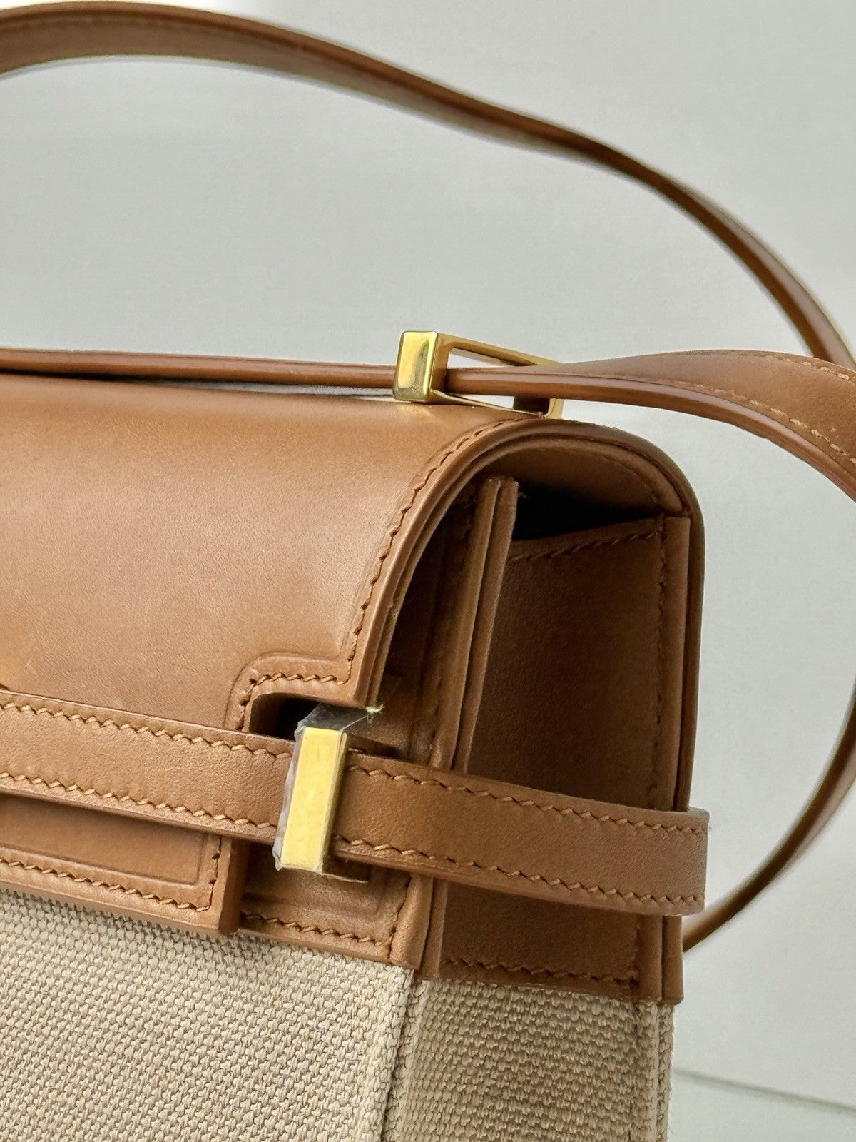 Saint Laurent Mini Manhattan Crossbody Bag Brown