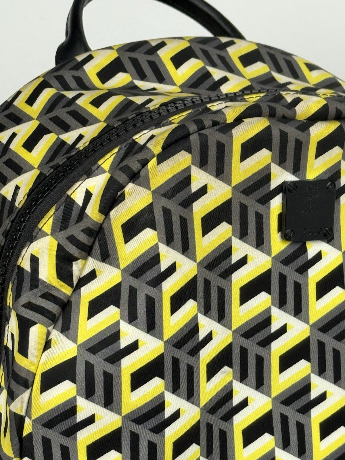 MCM Stark Cubic Monogram Nylon Backpack Limited Edition