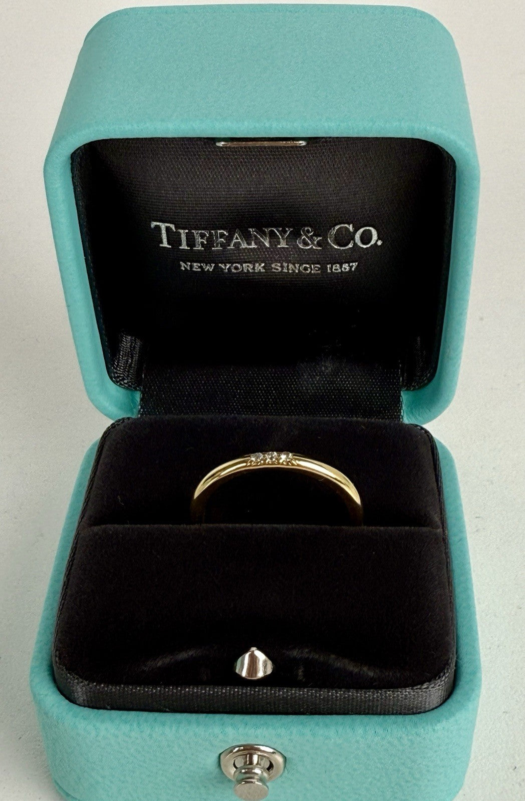 Tiffany & Co. Forever Diamond Ring 18K Gold Size 5.25