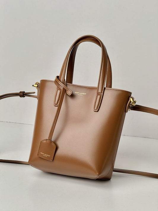 Saint Laurent Mini Toy Shopping Leather Tote