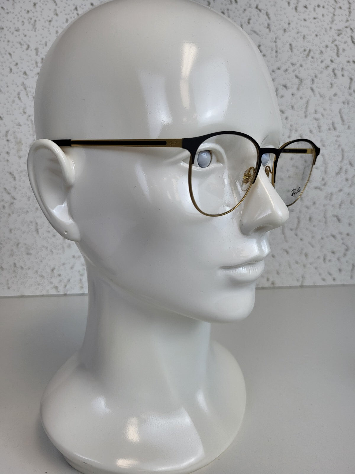 Ray Ban Eyeglasses RB 6375 3051 Matte Black on Gold Optical Frame 51-18-145