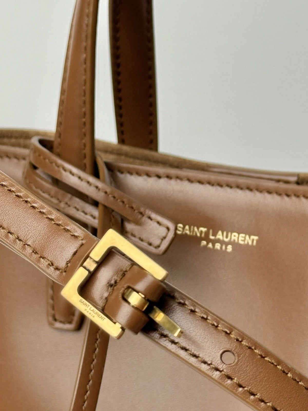 Saint Laurent Mini Toy Shopping Leather Tote