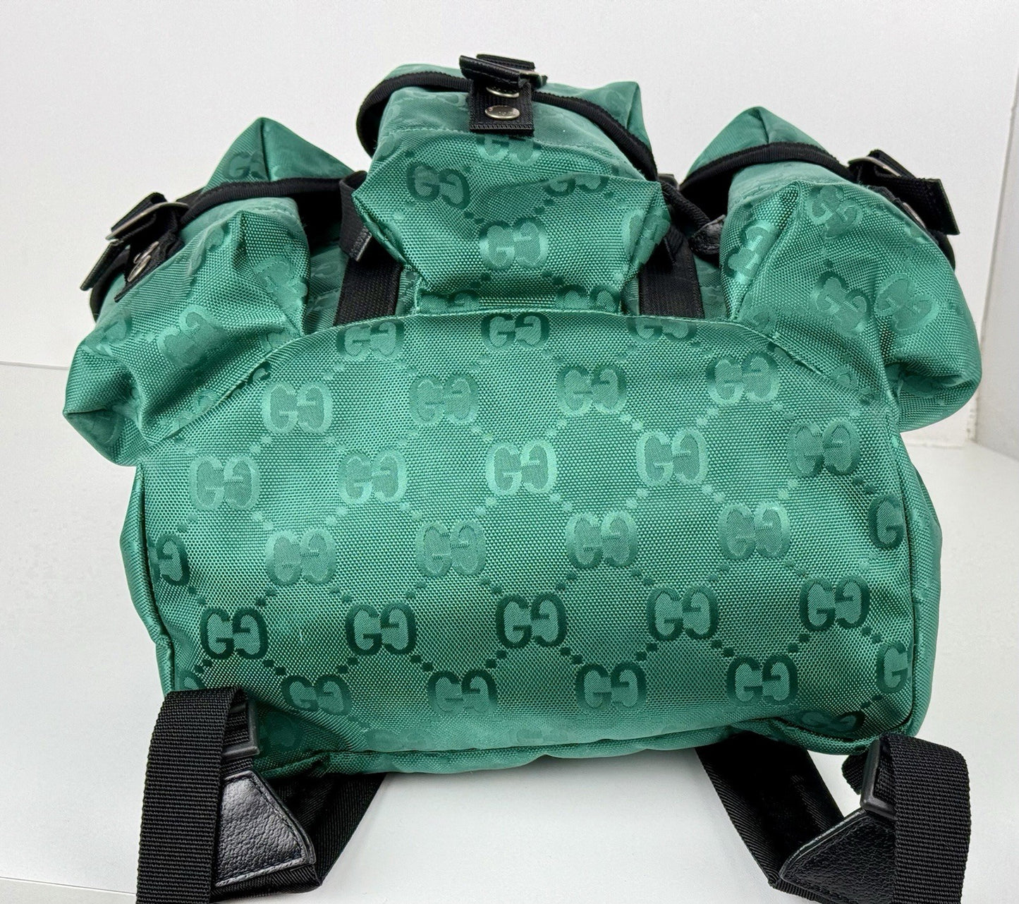Gucci Off The Grid GG Large Nylon Backpack Green
