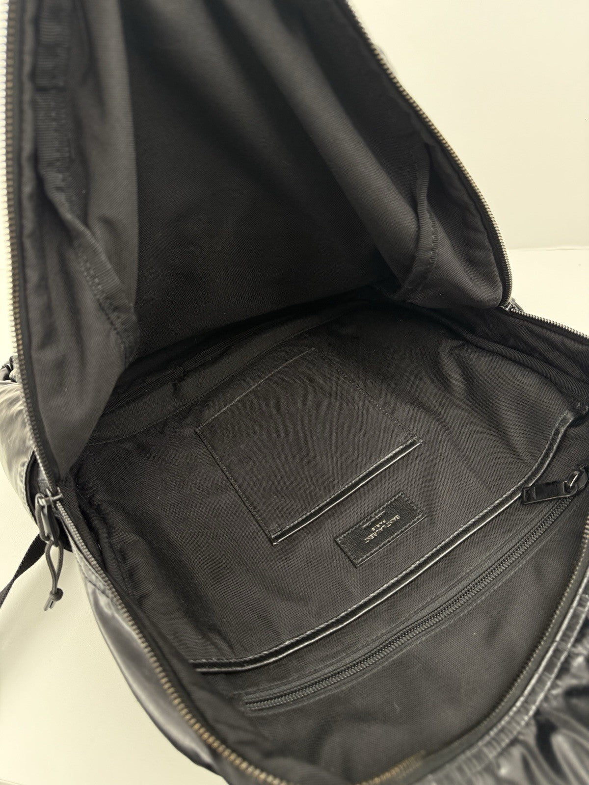 Saint Laurent Nuxx Black Nylon Backpack