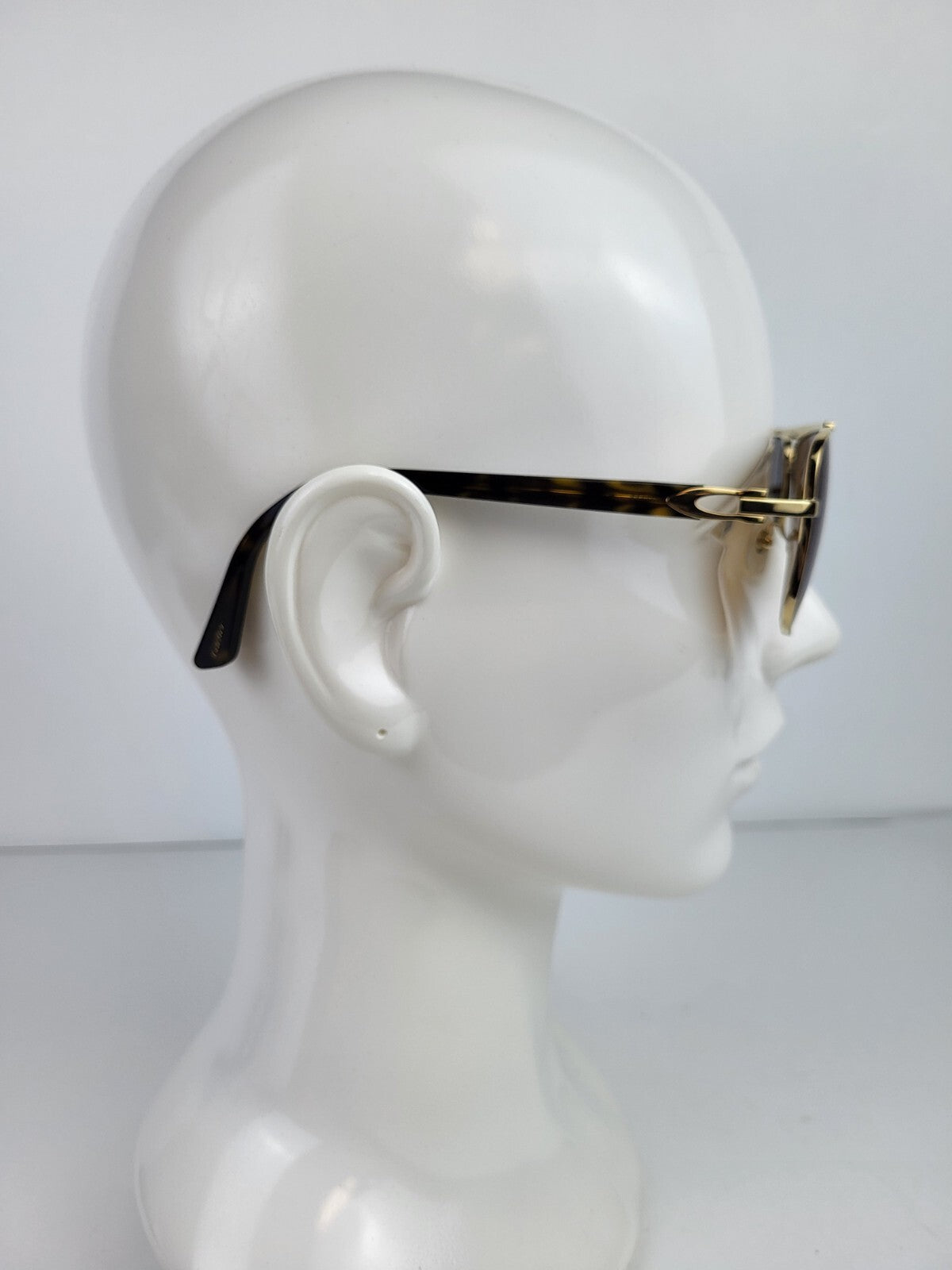 Cartier Eyeglasses Frame H32G05JU Gold Brown 145 For Men