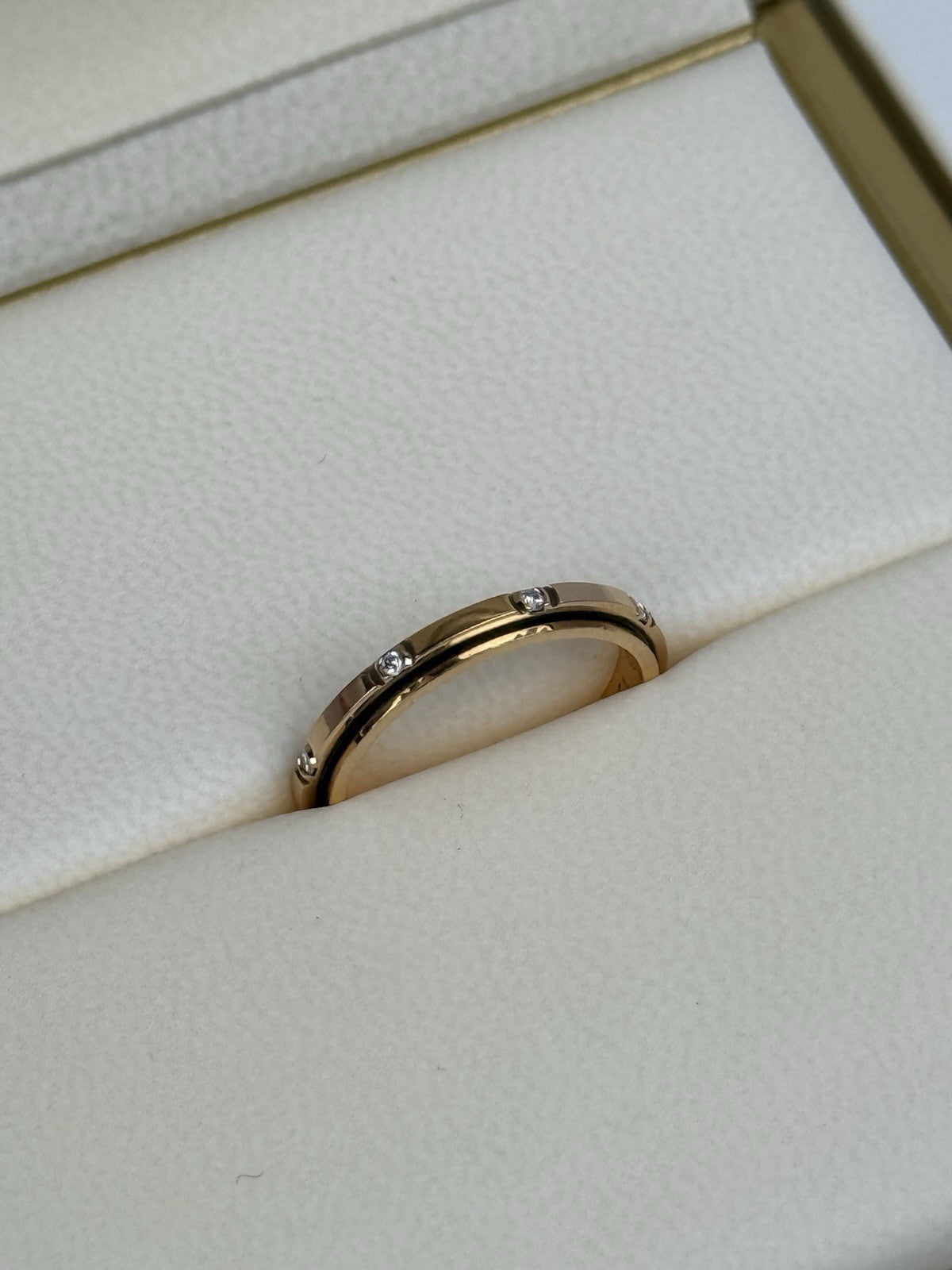 Piaget 18KT Yellow Gold Diamond Ring Size 5.5