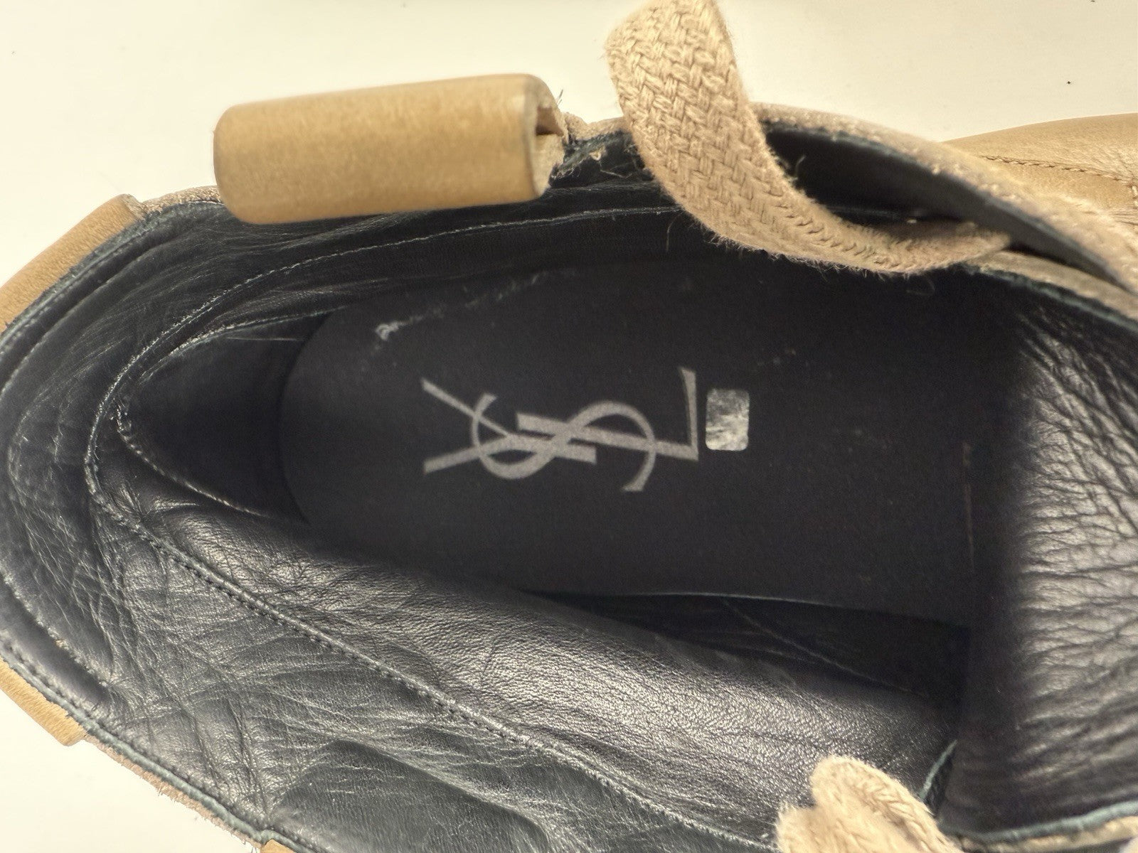 Yves Saint Laurent Men Leather Shoes Size 42