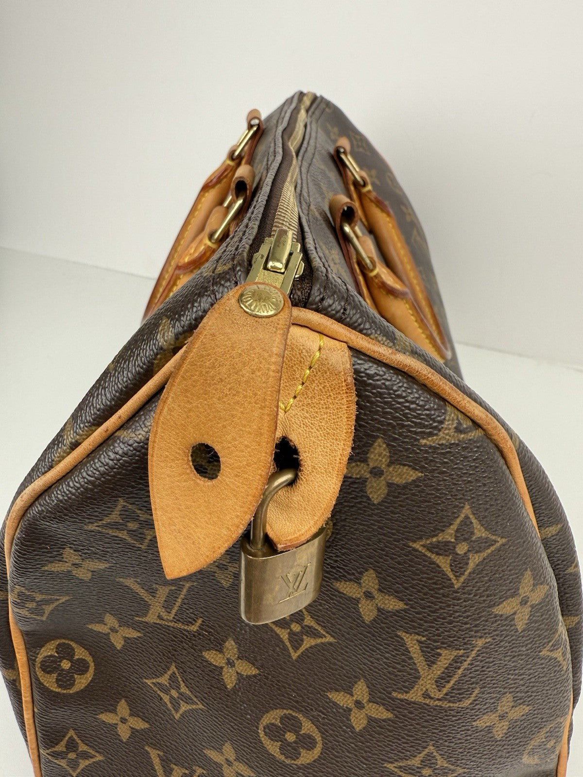 Louis Vuitton Speedy Duffle 35 Brown Canvas Monogram Bag