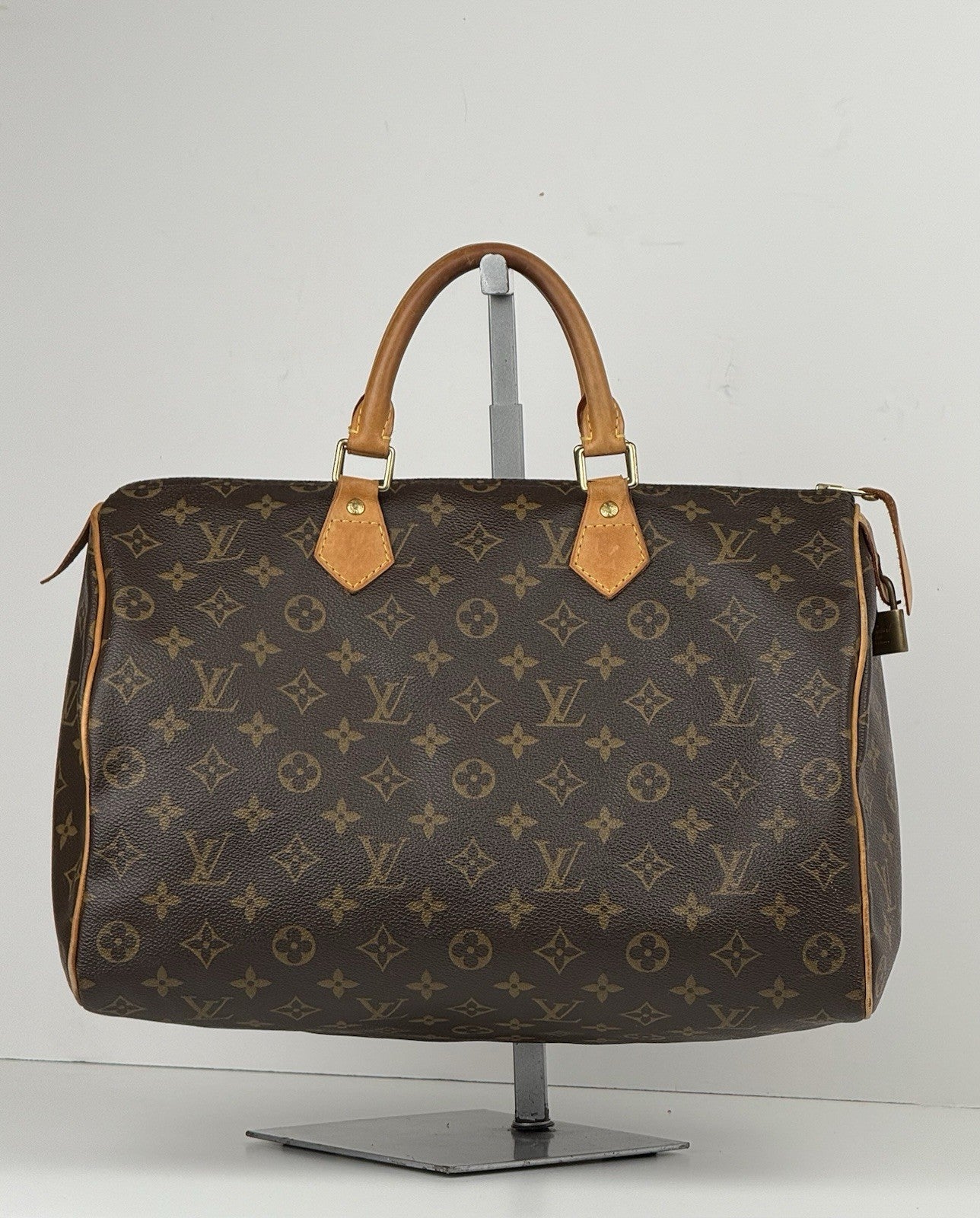 Louis Vuitton Speedy Duffle 35 Brown Canvas Monogram Bag