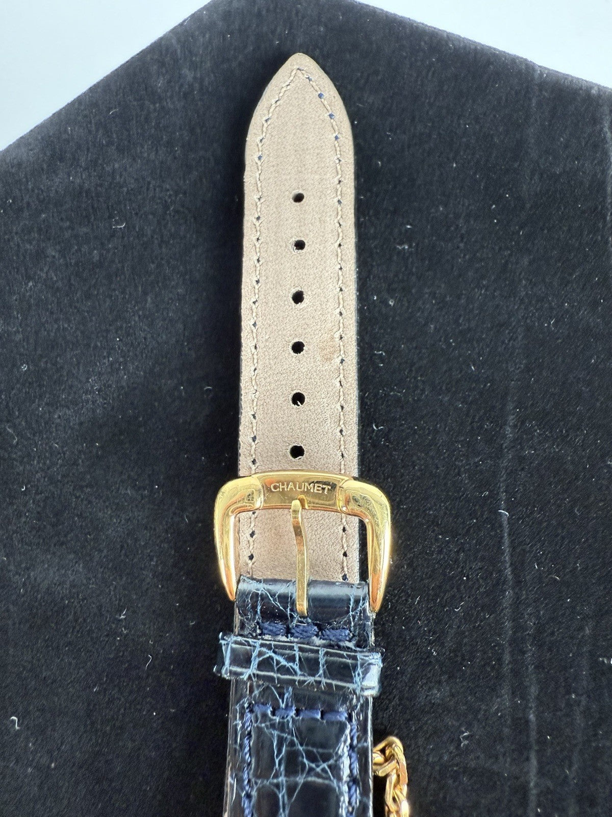 CHAUMET Paris 18k Gold Diamonds Stainless Steel Griffith 32mm Quartz Watch 9 In