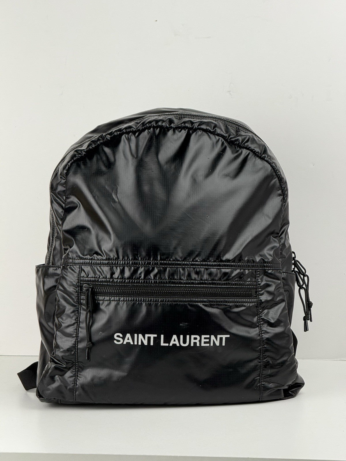 Saint Laurent Nuxx Black Nylon Backpack