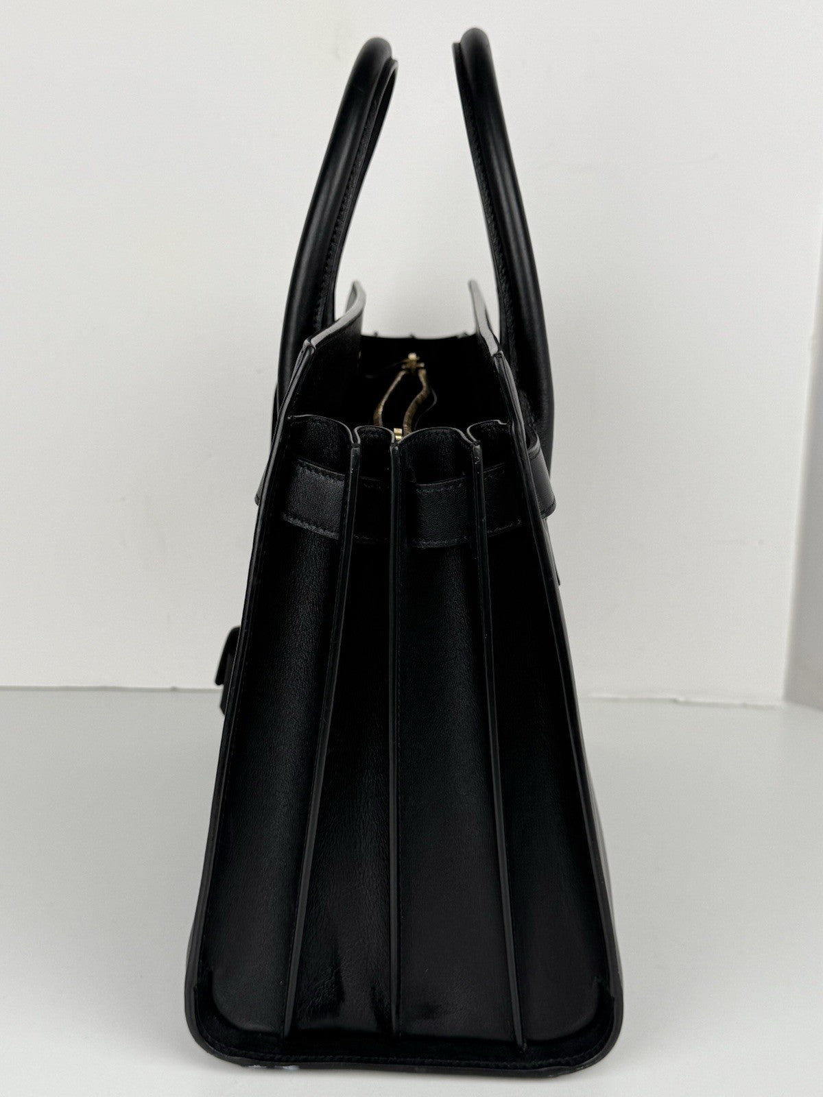 Saint Laurent Sac de Jour Large Leather Women's Bag in Black