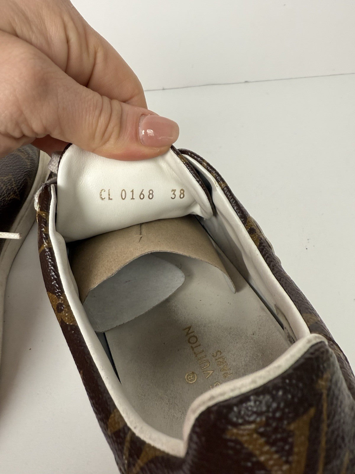 Calfskin Monogram LV Black Heart Sneakers  Size 38