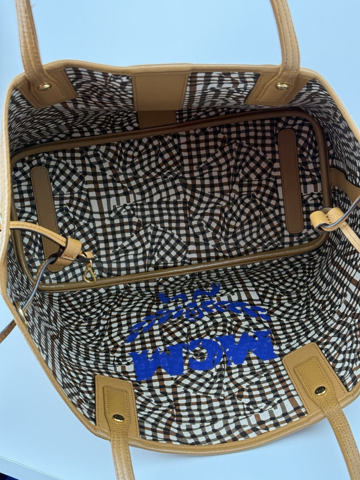 MCM Bag Visetos Medium Liz Reversible Shopper Tote Bag
