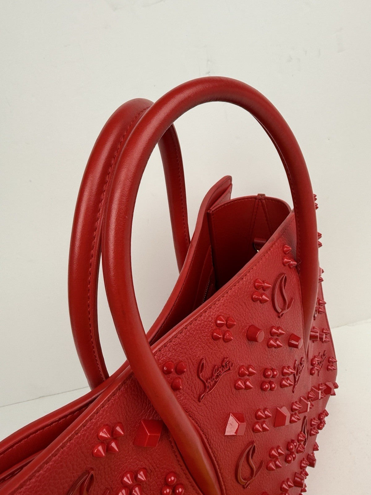 Christian Louboutin Paloma Medium Loubinthesky Charms Tote Bag Red