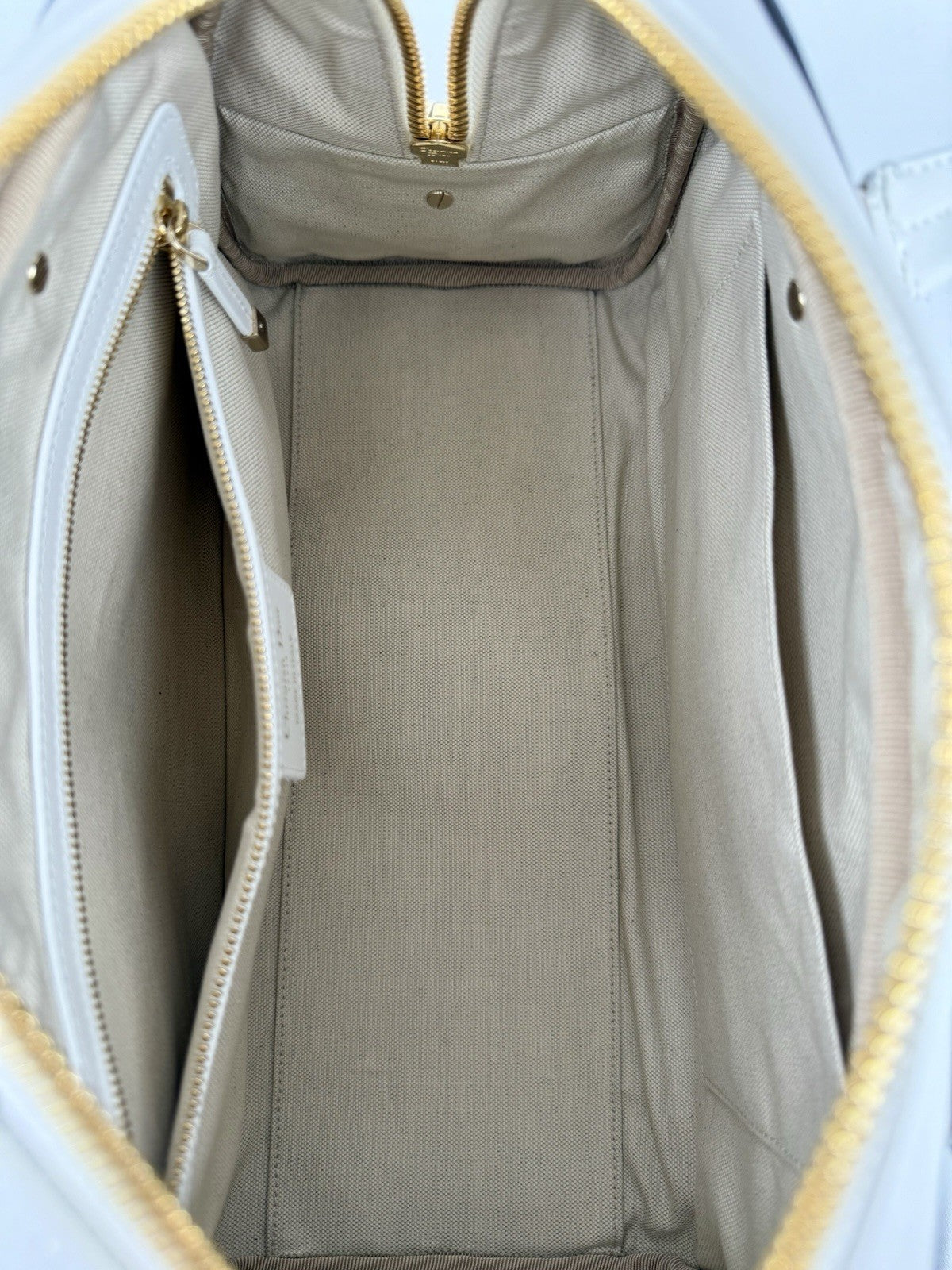 DIOR VIBE ZIP BOWLING Bag White Leather