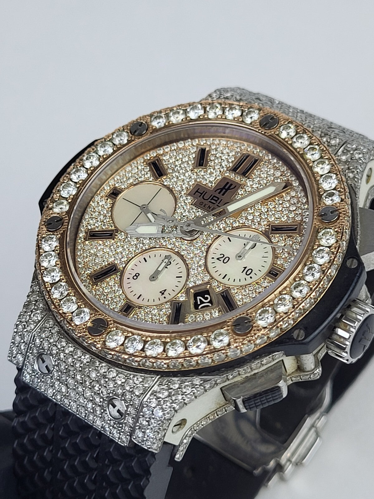 Hublot Watch Big Bang  42mm Limited Edition Custom Diamonds 301SH