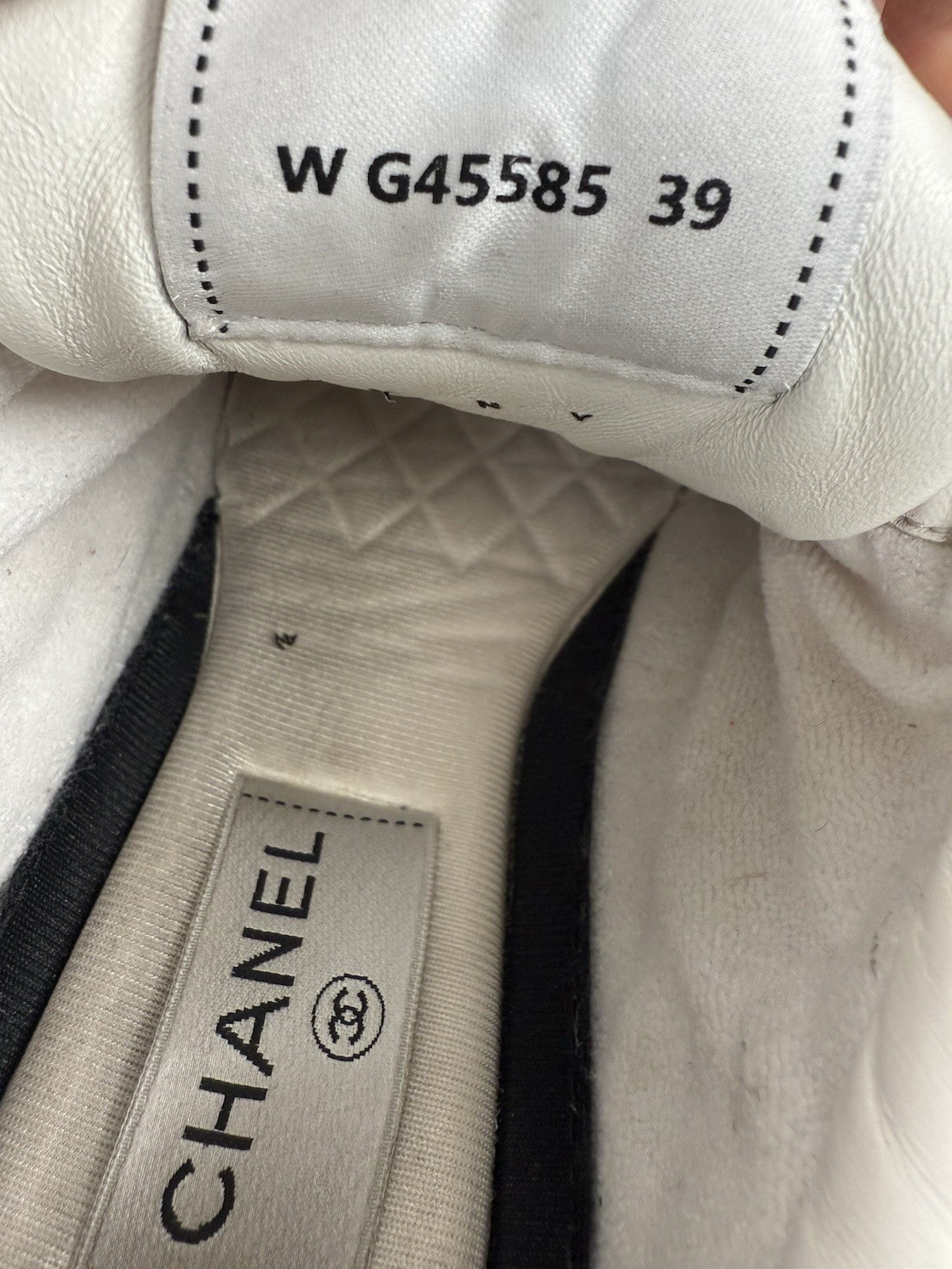 Chanel Tweed CC Sneakers 39 Pink