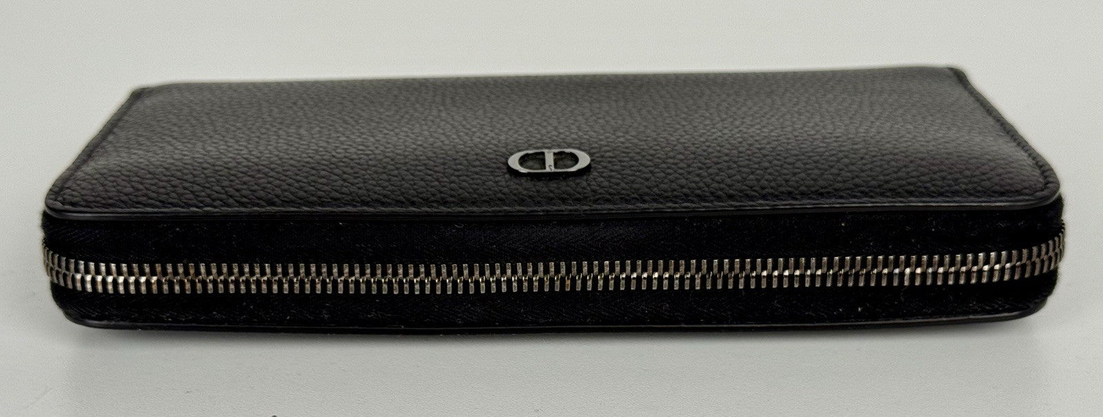 Dior Noir Black Leather Long Wallet