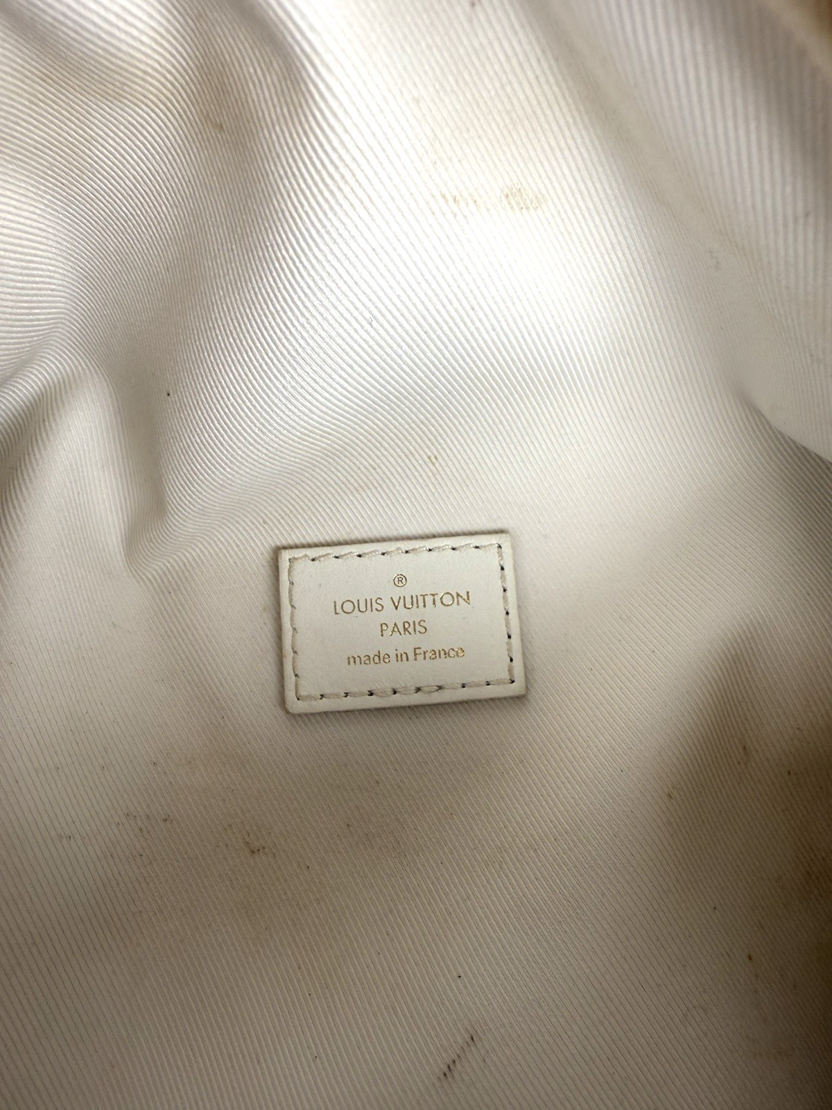 Louis Vuitton Calfskin Leather New Wave Bumbag Belt Bag for Women in White