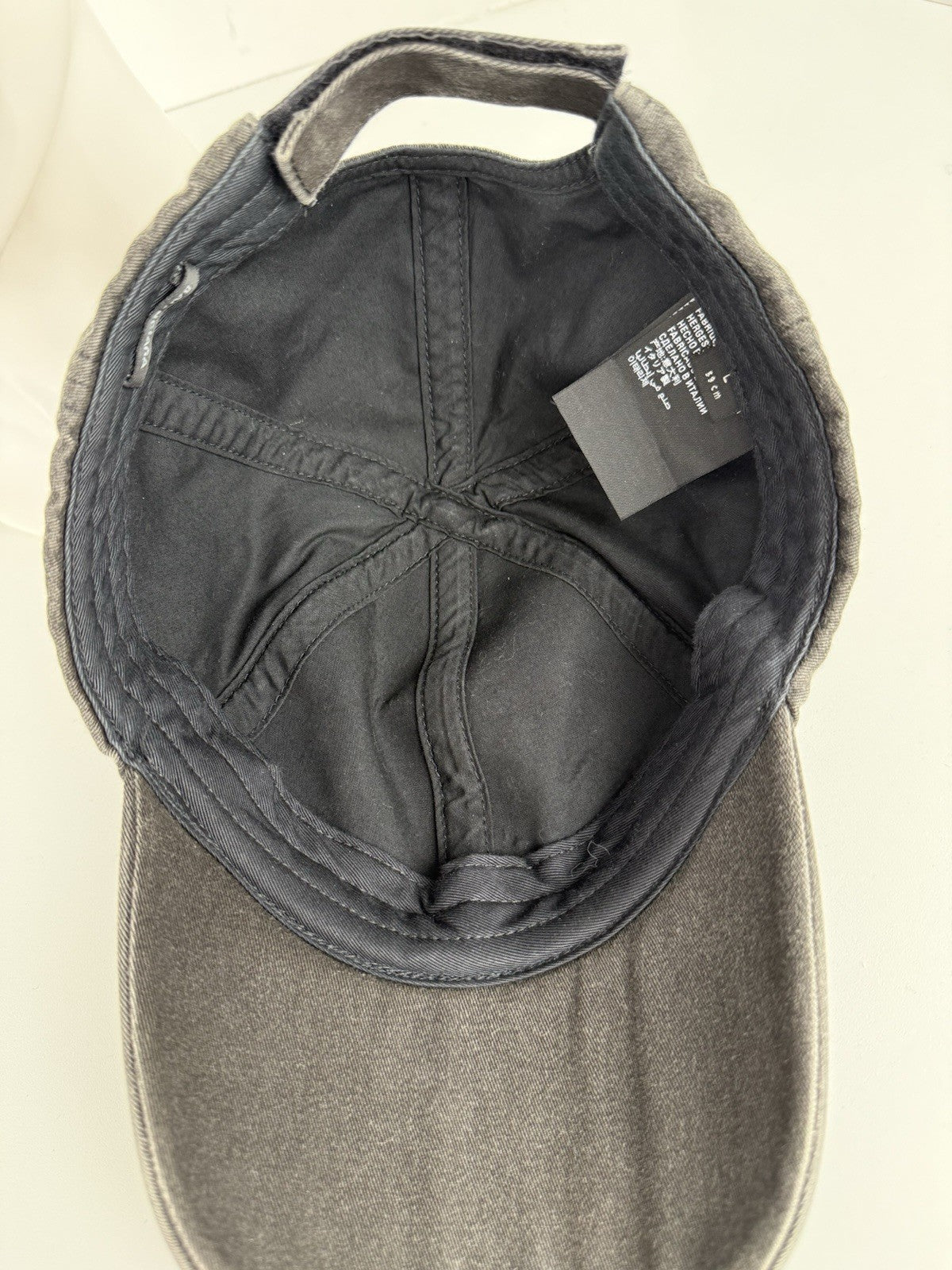 Balenciaga Baseball Cap Black Denim