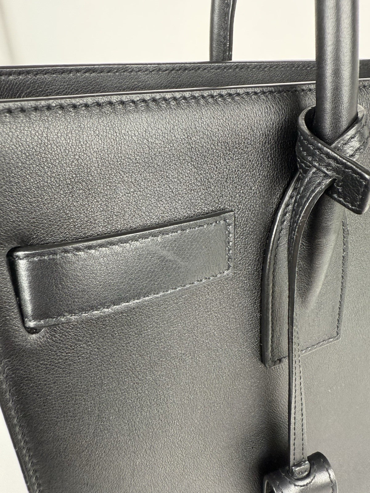 Saint Laurent Sac de Jour Large Leather Women's Bag in Black