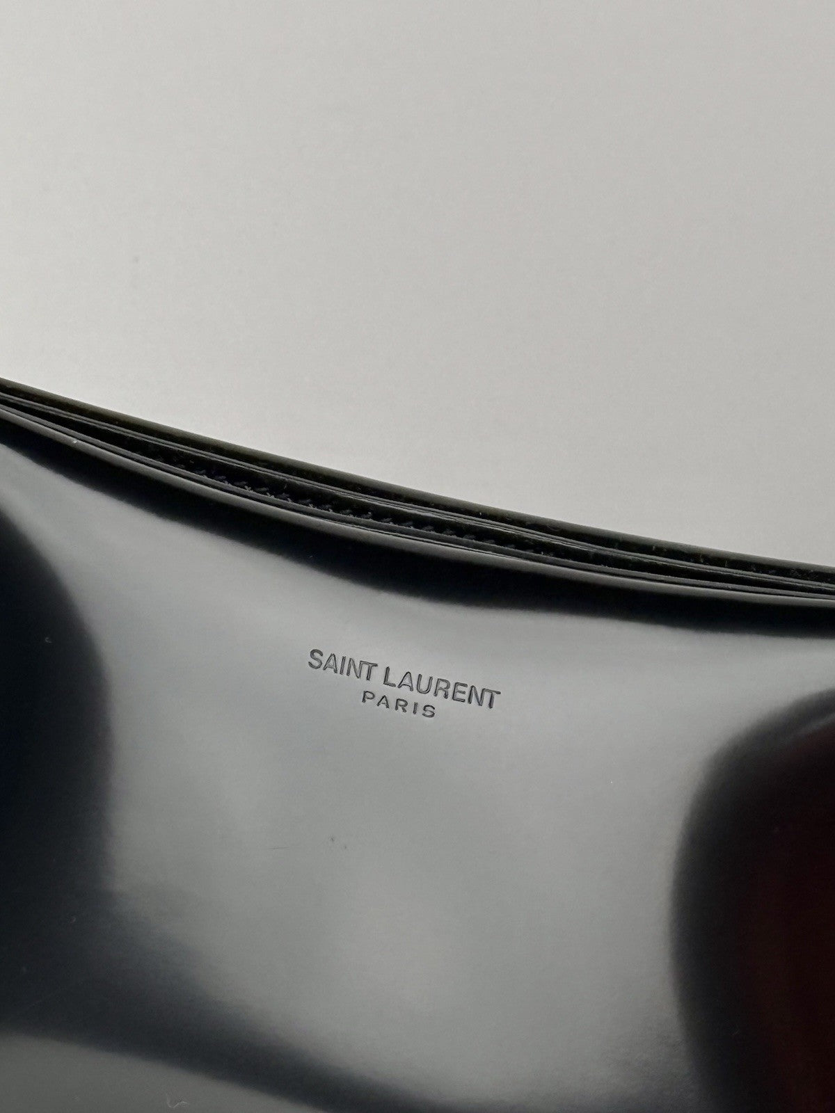 Saint Laurent Mini Flat Shoulder Bag in Patent Leather