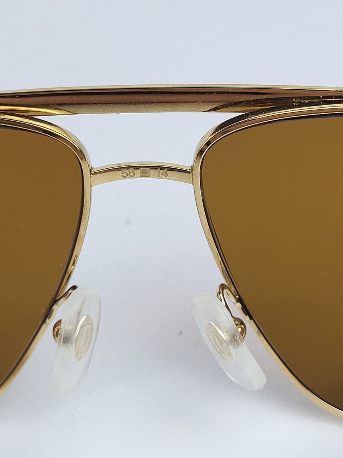 Cartier Eyeglasses Frame H32G05JU Gold Brown 145 For Men