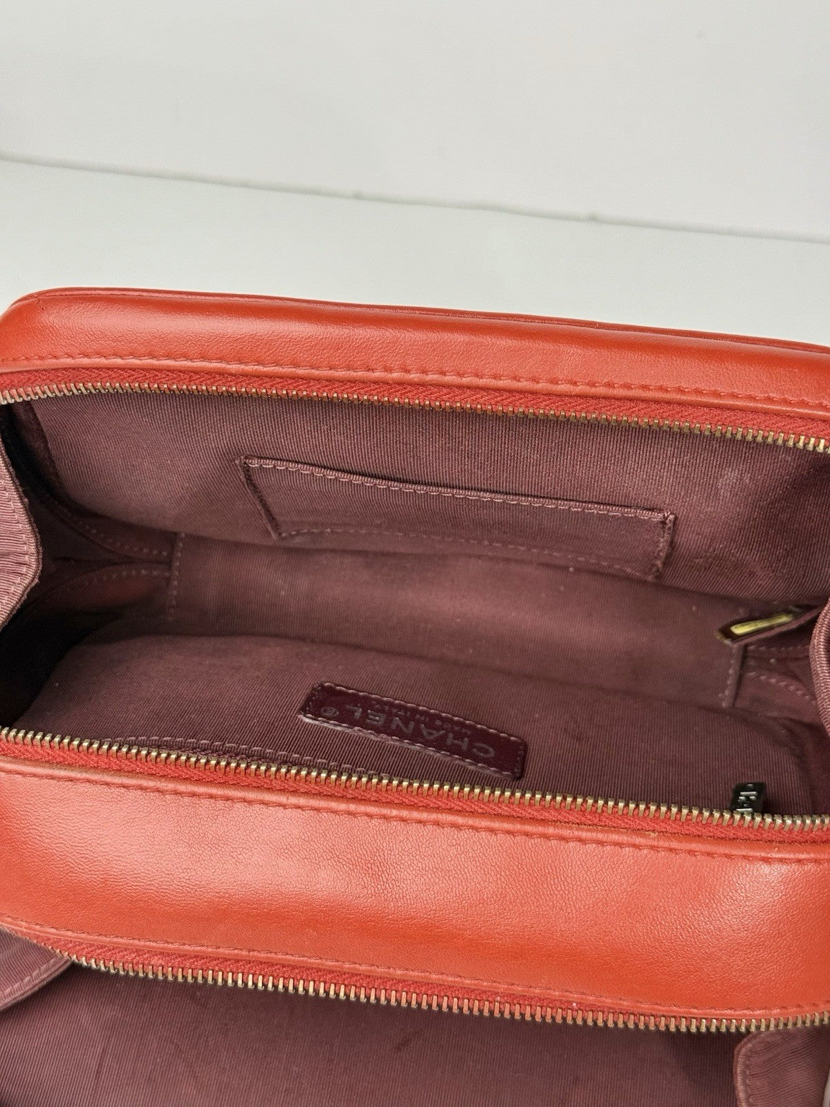 Chanel Coco Boy Quilted Leather Mini Bag Red