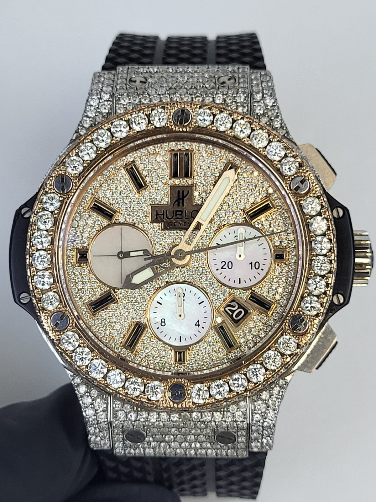 Hublot Watch Big Bang  42mm Limited Edition Custom Diamonds 301SH