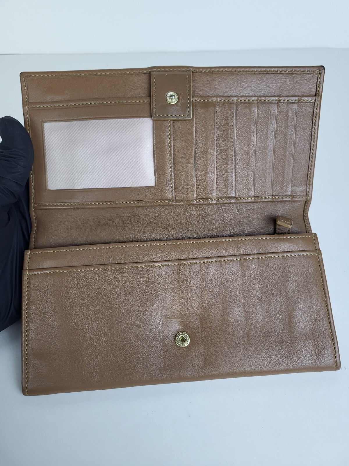 BVLGARI Wallet Corolle Brown Leather Coin Purse Long Wallet